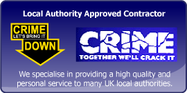 local authority approved contractor together we will crack crime
